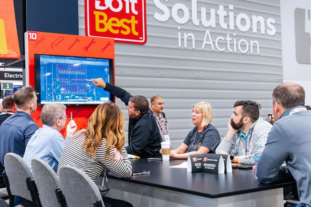 Dealers meeting with a specialist at Solutions in Action